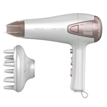 Cecotec Bamba IoniCare 5250 EasyCollect Asciugacapelli ionico 2100 W CC - Funzione avvolgicavo automatico - Ioni reali - Ugello concentratore e diffusore - 2 velocit&agrave;