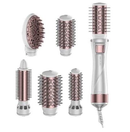 Cecotec Bamba CeramicCare Spazzola ad aria giroscopica 5 in 1 1000 W - 5 testine - Controllo rotazione - Tecnologia ionica - 3 temperature e 2 velocit&agrave;