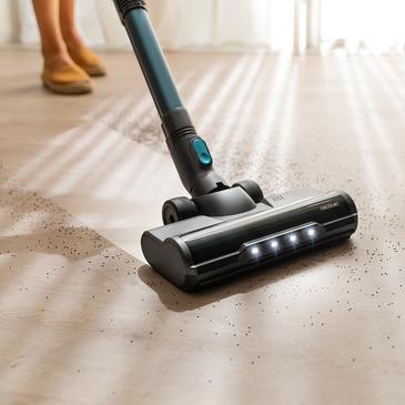 Cecotec Conga RockStar 890 Titanium Ergoflex Scopa Aspirapolvere Cordless 480W - Tubo Ergoflex - Motore Digitale - 30 kPa - Autonomia fino a 100 min. - Display digitale - Kit accessori