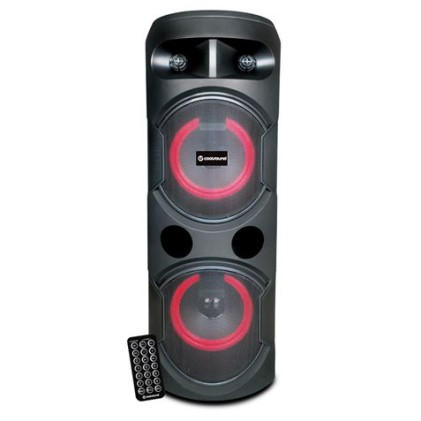 Coolsound Pro 400 Altoparlante Autoalimentato Bluetooth 100W 10" 30W RMS con Batteria - Illuminazione LED - USB, SD, Ingresso Mic Jack 6.3mm - Autonomia fino a 5h - Telecomando
