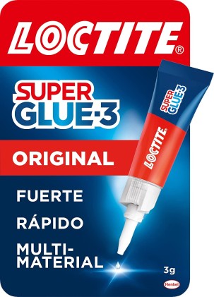 Loctite Super Glue-3 Colla trasparente con pennello - Tripla forza - Incollaggio istantaneo e forza - Facile utilizzo