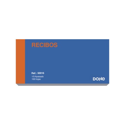 Dohe libretto ricevute - 100 Fogli Prestampati in 2 Inchiostri - Semplice