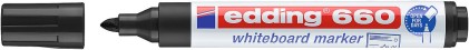 Edding 660 Confezione da 4 pennarelli per lavagna bianca - Punta tonda - Tratto tra 1,5 e 3 mm - Ricaricabili - Asciugatura rapida - Colori assortiti