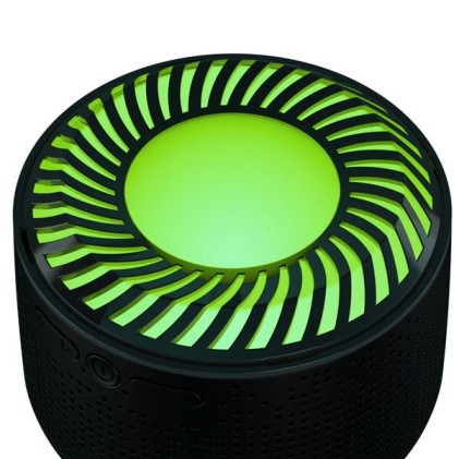 XO Disco Boom Altoparlante Bluetooth 5.1 - 10 W - USB, microSD, AUX - Luci RGB - Fino a 6 ore di riproduzione - Colore nero