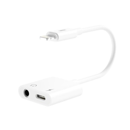 Adattatore XO da Lightning a Lightning e Mini Jack - Colore bianco