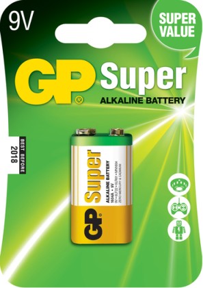 Batteria Super Alcalina GP LR09 9V