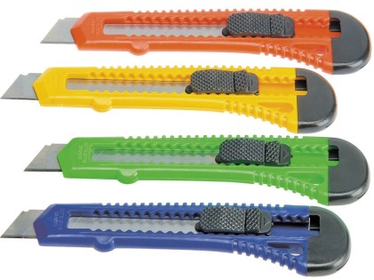 Taglierina retrattile grande Bismark - Manico in plastica - Blocco di sicurezza