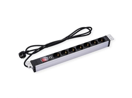 Value 19" 1Uh, Pdu 7 - Way Socket, 45, With Overload Protector, 2M