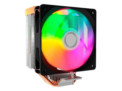 Coolbox Infinite Air120 Disipador Multizocalo - Iluminacion ARGB - Ventilador 120mm - Velocidad Max. 1800rpm - Color Negro