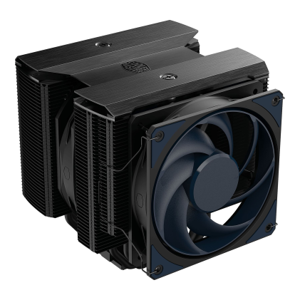 Cooler Master MA824 Disipador CPU - 8 Tubos -  Multisocket Universal - Doble Ventilador - Color Negro