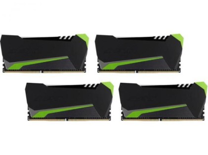 DDR4 16GB 2800 Avexir RAIDEN Green Tesla, LED, CL15 - 2x8GB Kit