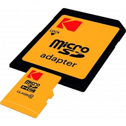 Sd Micro 256Gb Cl10 Uhs-I U3 V30 A1 Ultra Con Adattatore Kodak
