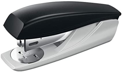 Pinzatrice Petrus 210 - Fino a 25 fogli - Dispositivo di rimozione punti integrato - Pinzatura aperta, chiusa e inchiodata - Colore nero