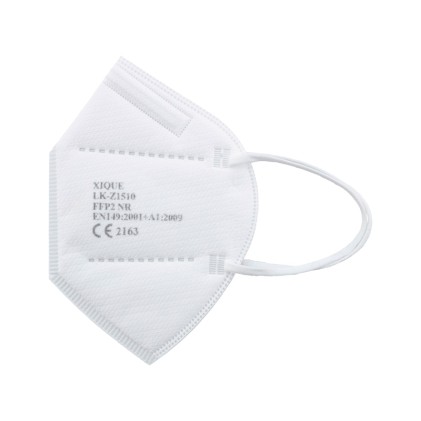 Maschere Langci FFP2, Clip Nasale Regolabile, Omologate CE 2163, UNE-EN 149:2001+A1:2009 FFP2, Colore Bianco