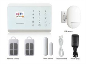 Kit Allarme Con Centralina, Sensore Ir, 2 Telecomandi, Sensore Porta