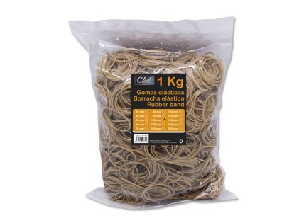 Elastici Office Club &Oslash; 100mm - Alta Qualit&agrave; - Busta da 1000gr