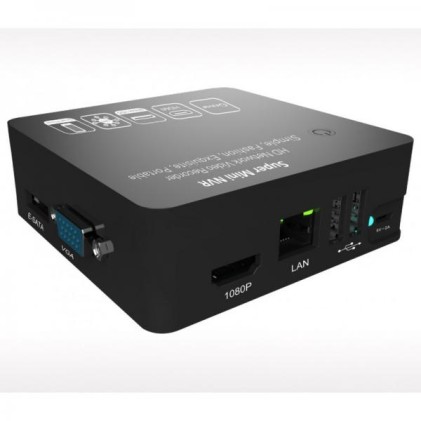 LKM Mini Registratore NVR 8 Canali Per Telecamere Ed Impianti IP Ad Alta Risoluzione Colore Nero - HD Foscam Onvif Compatibile