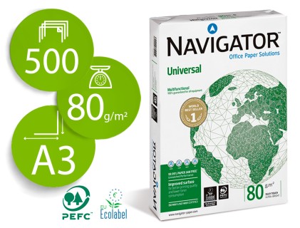 Navigator Paper A3 80gr 297x420mm (500 Fogli) Bianco