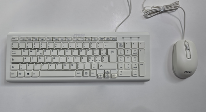 Msi Tastiera+Mouse con cavo Bianco