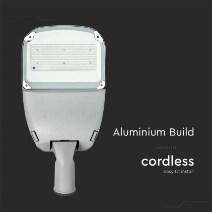 V-TAC PRO Armatura Stradale Chip Samsung con Pannello Solare 50W Colore Bianco 6000K IP65