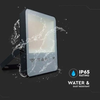 V-TAC PRO Faro LED SMD Chip Samsung 50W 137LM/W Colore Nero 6500K IP65