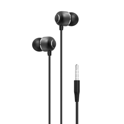 Cuffie intrauricolari XO EP26 con microfono - Controlli via cavo - Connessione jack da 3,5 mm - Cavo da 1,20 m