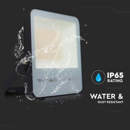 V-TAC PRO Faro LED Chip Samsung 50W 185LM/W Colore Nero 4000K IP65