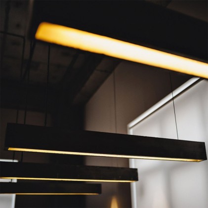 V-TAC PRO Plafoniera LED Chip Samsung 40W Lineare Colore Nero 6500K