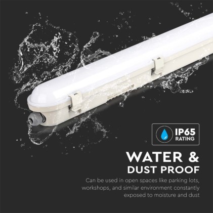 V-TAC PRO LED Waterproof Fitting SAMSUNG CHIP - 150CM 70W 6400K 120LM/W