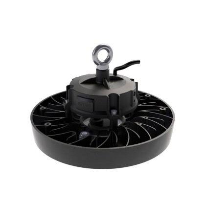 V-TAC Campana Industriale LED Chip Samsung 100W 140LM/W UFO Colore Nero 360&deg; 4000K IP65