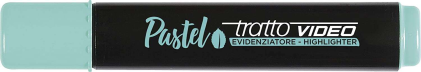 Tratto Video Pastel Fluorescente Marker - Punta a Scalpello - Inchiostro a Base d'Acqua - Asciugatura Rapida - Verde Menta