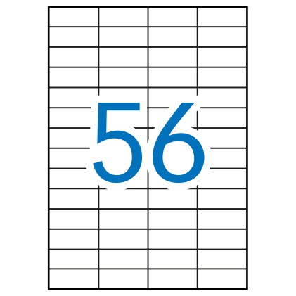 Etichette bianche rimovibili Apli 52,5 x 21,2 mm 100 fogli