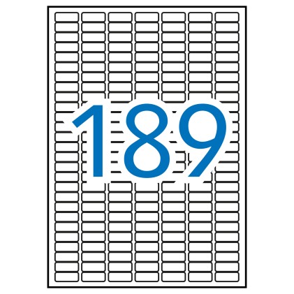 Etichette bianche permanenti Apli 25,4 x 10,0 mm 10 fogli