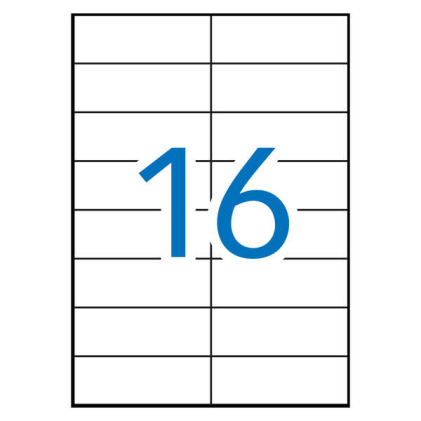 Apli Confezione da 1.600 etichette rettangolari 105 x 37 mm - 100 fogli da 16 etichette - Adesivo permanente - Bordi dritti - Colore verde