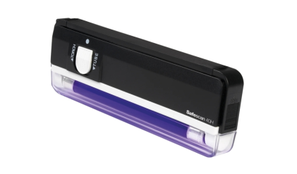 Rilevatore portatile di banconote false Safescan 40H - Lampada ultravioletta da 4 W - Torcia a LED per verifica visiva