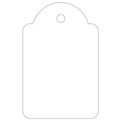 Etichette pendenti bianche Apli 28 x 43 mm 100 unità.