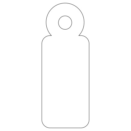 Etichette pendenti Apli bianche 11 x 29 mm 1.000 unit&agrave;.