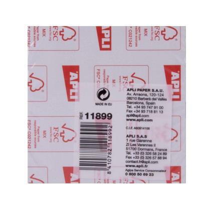 Apli Funny Sticky Notes 75x75mm - Blocco da 100 fogli - Adesivo di qualità - Facile da staccare - Colore verde fluorescente