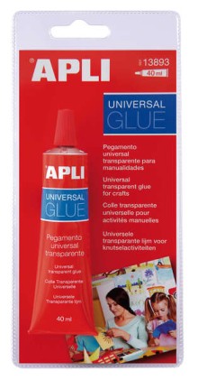 Colla Universale Apli - 40ml - Asciugatura Rapida - Resistente all'Acqua - Trasparente