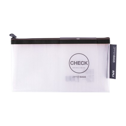 Buste Apli Porta-Todo in Gomma Eva Trasparente - Controlla Misura (230x130mm) - Morbide, Resistenti e Durevoli - Chiusura Sicura con Zip - Colori Assortiti