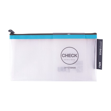 Buste Apli Porta-Todo in Gomma Eva Trasparente - Controlla Misura (230x130mm) - Morbide, Resistenti e Durevoli - Chiusura Sicura con Zip - Colori Assortiti