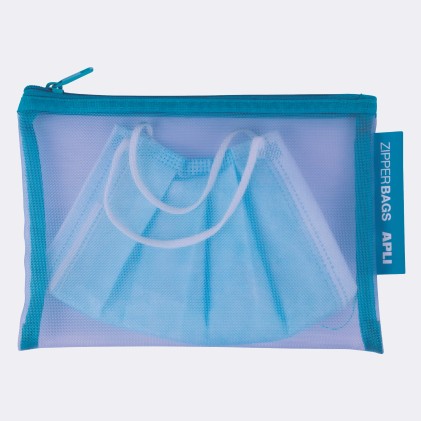 Buste Apli Porta-Todo A6 Nylon Traspirante - Resistenti e Durevoli - Ideali per Apparecchiature Elettroniche - Chiusura Zip - Colori Assortiti