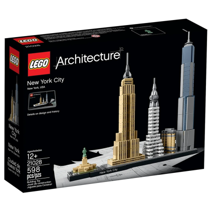 Lego 21028 New York City, 598 pezzi, Collezione Skyline, Modellismo Monumenti
