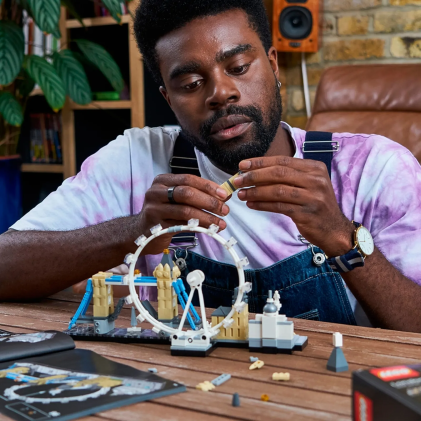 LEGO 21034 Londra, 468 pezzi, London Eye, Big Ben e Tower Bridge, Modellismo Monumenti