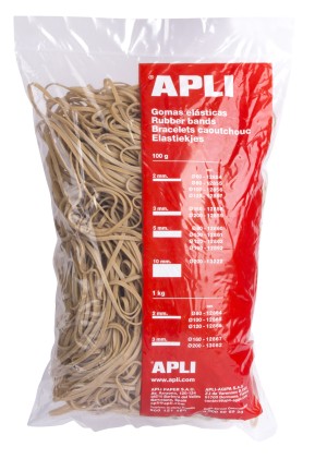 Apli Elastici in Gomma Naturale - Ø 160 x 3mm - Grande Elasticità e Resistenza - 1kg di Contenuto