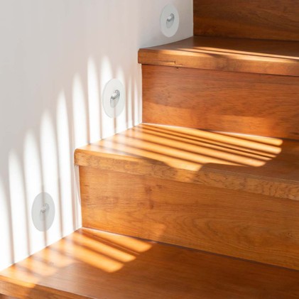 V-TAC Faretto LED Segnapasso Rotondo Montaggio a Incasso 3W Colore Bianco 4000K IP20