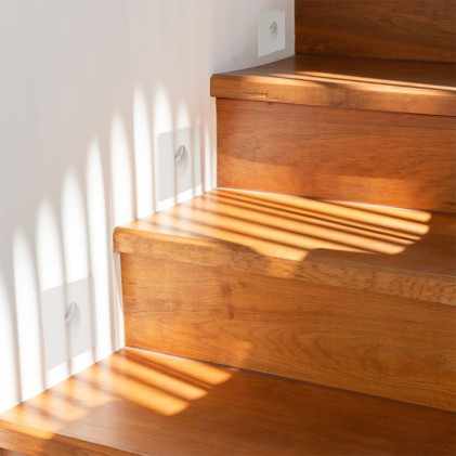 V-TAC Faretto LED Segnapasso Quadrato Montaggio a Incasso 3W Colore Bianco 3000K IP20