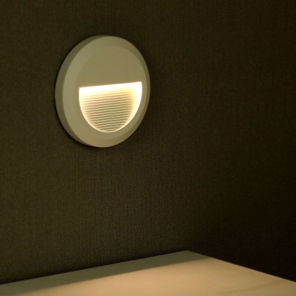 V-TAC Faretto LED Segnapasso Rotondo Montaggio a Plafone 2W Colore Bianco 4000K IP65