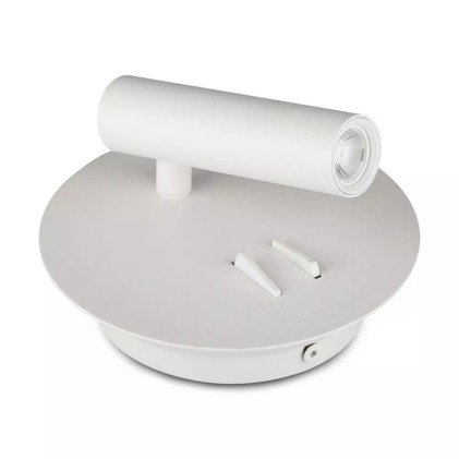 V-TAC Applique da Hotel per Lettura con 2 LED 3W e 6W Colore Bianco 3000K
