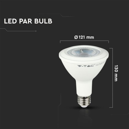 V-TAC PRO Lampadina LED Chip Samsung E27 12,8W PAR38 4000K